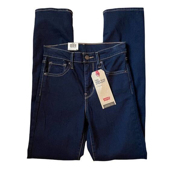 Levi’s High-Rise Straight Jeans Size 25x30 NWT - Picture 1 of 9